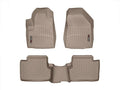 WeatherTech 14+ Jeep Cherokee Front and Rear Floorliners - Tan