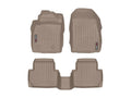 WeatherTech Tan Front and Rear Floorliners Fits -20-22 EcoSport 451324-1-2