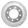 DFC 03-08 Dodge Ram 1500 Pickup Front Right Drilled & Slotted Silver Brake Rotor