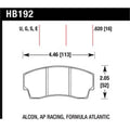 Motorsports Brake Pads AP Racing Alcon DTC-30