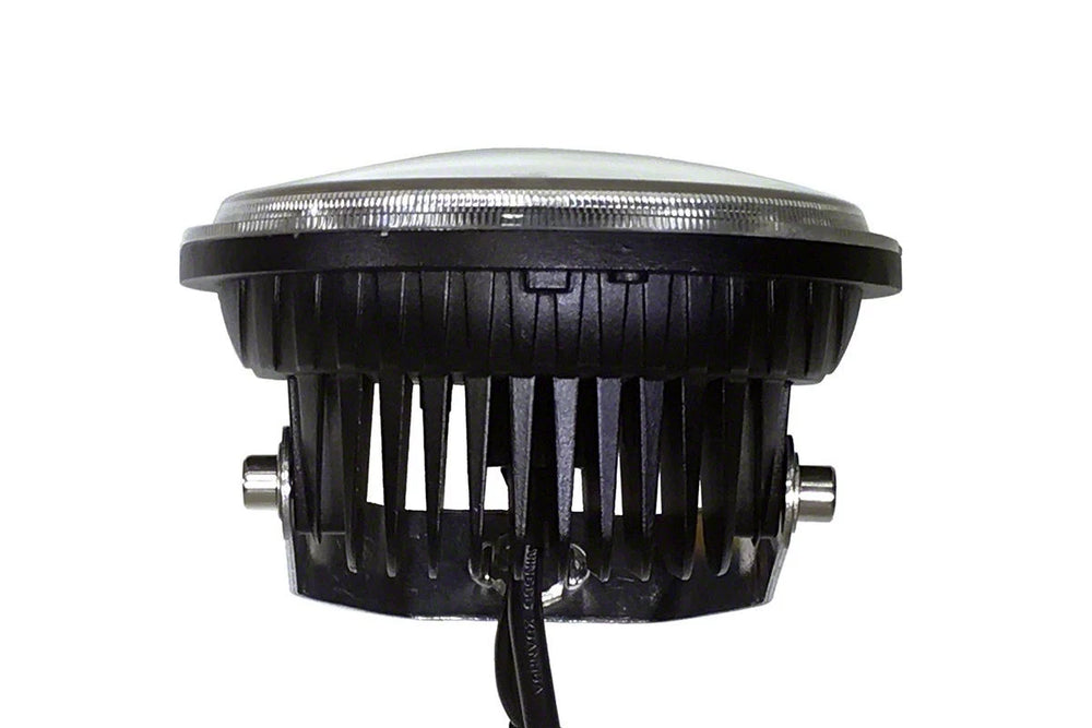 ~(4 lbs. 7X7X6)~ 5.75 Inch Headlight 36 Watt Spot RGB Accent Tempest Series Quad Lock/Interlock Quake LED