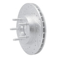 R1 95-97 Ford Ranger (USA/Canada) Front Left Drilled & Slotted Silver Brake Rotor