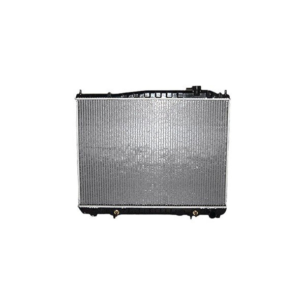 RADIATOR 1 ROW W/ OR W/O AIR W/ 2 TOC ADAPTERS 3.3 V6 PATHFINDER 9600; INF INITI QX4 9700