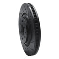R1 04-09 Cadillac SRX Front Right Drilled & Slotted Black Brake Rotor