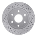 R1 08-11 Nissan Pathfinder Front Right Drilled & Slotted Geoperformance Rotor