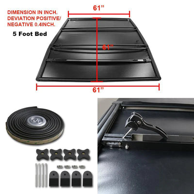 5 FEET BED TRIFOLD TONNEAU COVER