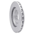 R1 92-02 Dodge Viper Front Right Drilled & Slotted Silver Brake Rotor