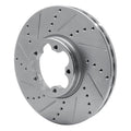 DFC 15-25 Ford Transit-350 HD/DRW Front Left Drilled & Slotted Silver Brake Rotor