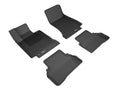 3D MAXpider 2015-2020 Mercedes Benz C-Class (W205) Sedan Kagu 1st & 2nd Row Floormats - Black