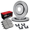R1 Concepts Brake Rotor- Blank with Optimum Oe Pads Hdw Fits Nissan Frontier