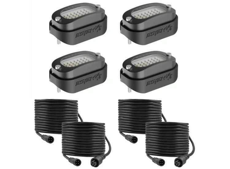 WIDE ANGLE CHASING ROCK LIGHT KIT 4 PIECE WITH CONTROLLER
