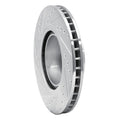DFC 93-97 BMW 850CSI Front Right Drilled & Slotted Silver Brake Rotor