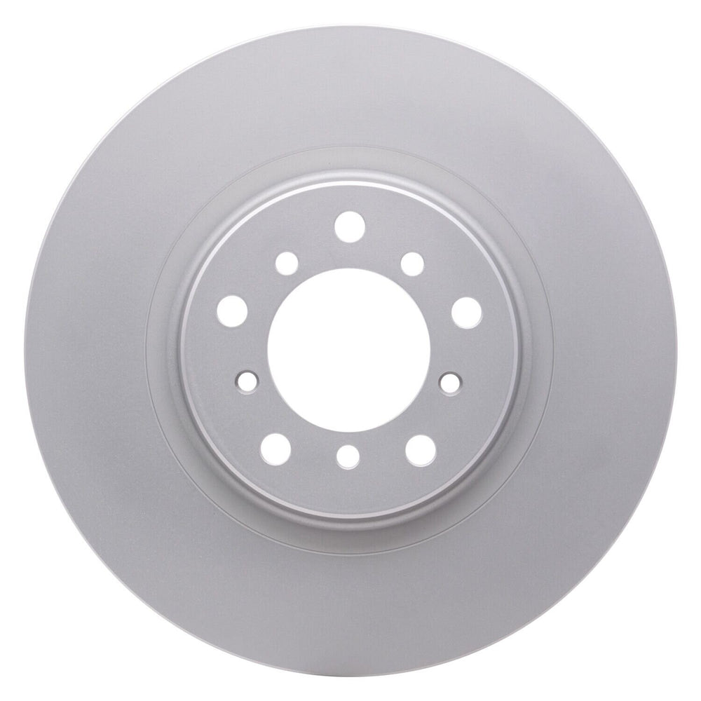 R1 01-06 BMW M3 Left Front Drilled & Slotted Black Brake Rotor