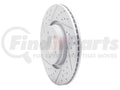 DFC 14-19 Ford Focus Front Left Drilled & Slotted Geoperformance Rotor