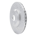R1 Concepts Brake Rotor Drilled and Slotted Silver Fits Mercedes-Benz CLS450