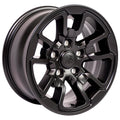 17 IN REPLICA WHEEL DG55 FITS DODGE RAM REBEL RIM 17X8 BLACK WHEEL