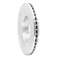 DFC 06-10 Jeep Grand Cherokee Front Right Drilled & Slotted Silver Brake Rotor