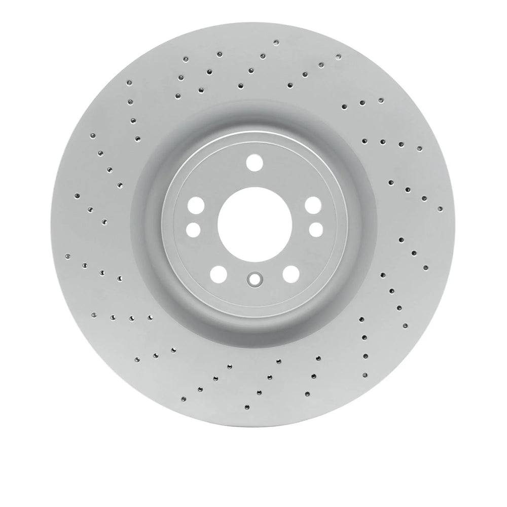 R1 Concepts Hi-Carbon Alloy GEOMET Coated Rotor - Drilled Fits Mercedes-Benz GL450