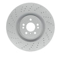 R1 Concepts Hi-Carbon Alloy GEOMET Coated Rotor - Drilled Fits Mercedes-Benz GL450