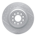R1 03-05 Jaguar Super V8 Rear Left Drilled & Slotted Geoperformance Rotor