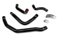HPS Performance Black Reinforced Silicone Radiator Coolant Hose Kit (4pc set) for rear engine for Toyota 90-99 MR2 3SGTE Turbo