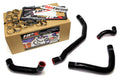 HPS Performance Black Reinforced Silicone Radiator Coolant Hose Kit (4pc set) for rear engine for Toyota 90-99 MR2 3SGTE Turbo