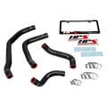 HPS Performance Black Reinforced Silicone Radiator Coolant Hose Kit (4pc set) for rear engine for Toyota 90-99 MR2 3SGTE Turbo