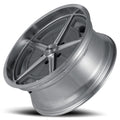 ~(26 lbs. 19X19X9)~ 605 (605) MACHINED SPOKES AND LIP 17X8 5-114.3 0MM 83.82MM