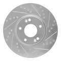 DFC 12-16 Kia Sportage (USA/Canada) Front Right Drilled & Slotted Silver Brake Rotor