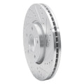 DFC 12-16 Kia Sportage (USA/Canada) Front Right Drilled & Slotted Silver Brake Rotor
