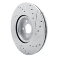 DFC 17-25 Volvo S60/V60/V90/S90/XC40/XC60 Front Left Drilled & Slotted Silver Brake Rotor