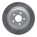 R1 12-19 Mercedes-Benz Gle43 AMG Rear Left Drilled & Slotted Geo-Carbon Rotor