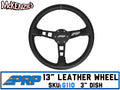 PRP Deep Dish Leather Steering Wheel- Black