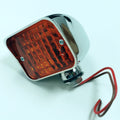 Bikers Choice Chrome Mini LED Turn Signals W/ 41 MM Clamp Universal Custom Pr