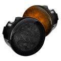 ~(1 lbs. 10X6X5)~ Jeep 07-18 JK Wrangler Round Front Turn Signal Lenses with Amber LEDs Located Under Front Headlights - Smoked Lens