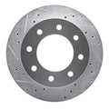 DFC 03-05 Chevrolet Silverado 1500 Rear Left Drilled & Slotted Silver Brake Rotor