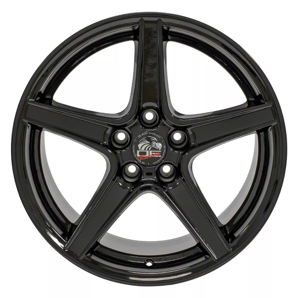 18 IN REPLICA WHEEL FR06B FITS FORD MUSTANG SALEEN RIM 18X10 BLACK WHEEL