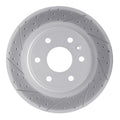 DFC 07-17 Buick Enclave Front Right Drilled & Slotted Geoperformance Rotor