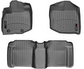 WeatherTech 09-13 Honda Fit Front and Rear Floorliners - Grey