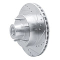DFC 87-90 Dodge Dakota RWD Front Right Drilled & Slotted Silver Brake Rotor