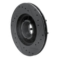 R1 90-94 Ford Explorer Front Left Drilled & Slotted Black Brake Rotor