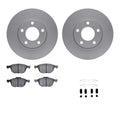 R1 Concepts Brake Rotor- Carbon Coated with Ceramic Pads Hdw Fits Mazda 3