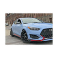 Rally Armor 19-22 Hyundai Veloster N White UR Mud Flap w/ Black Logo