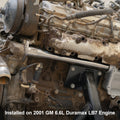 304 Stainless Steel Coolant Tube (pump to oil cooler) 2001-2020+ GM 6.6L Duramax - Polished