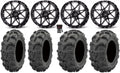 ITP Tornado 14X7 / 4x110 BP / 2+5 Offset Matte Black w/ Milled Accents Wheel