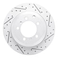 R1 19-23 Porsche Cayenne Rear Right Drilled & Slotted Geoperformance Rotor
