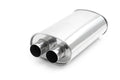 Vibrant Performance - 10534 - STREETPOWER Oval Muffler, 2.25 in. Inlet/Outlet (Dual In/Out) - 15.00 in. Body Length