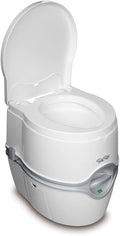 PORTA POTTI 565E WHITE/GRAY PLASTIC PORTABLE TOILET 5.5 GALLONS