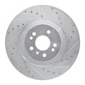 R1 06-12 Mercedes-Benz ML320 Front Right Drilled & Slotted Silver Brake Rotor