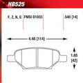 Hawk Performance auto part detail